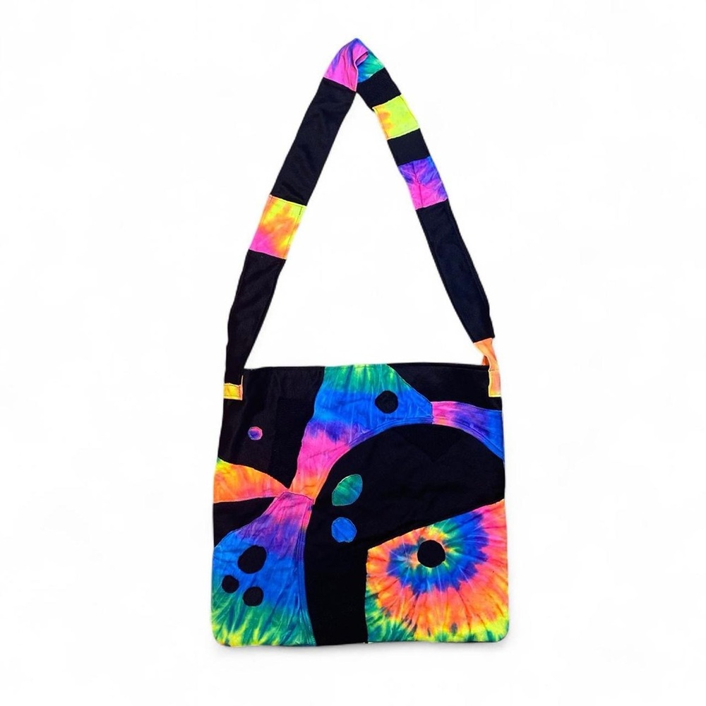 Handmade Patchwork Tie-Dye Shoulder Bag